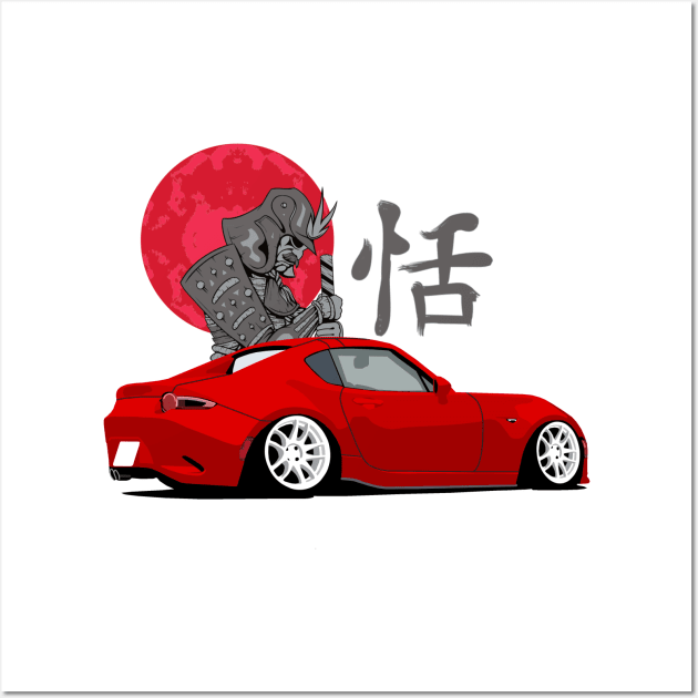 Mazda Miata ND Samurai Wall Art by Rebellion Store